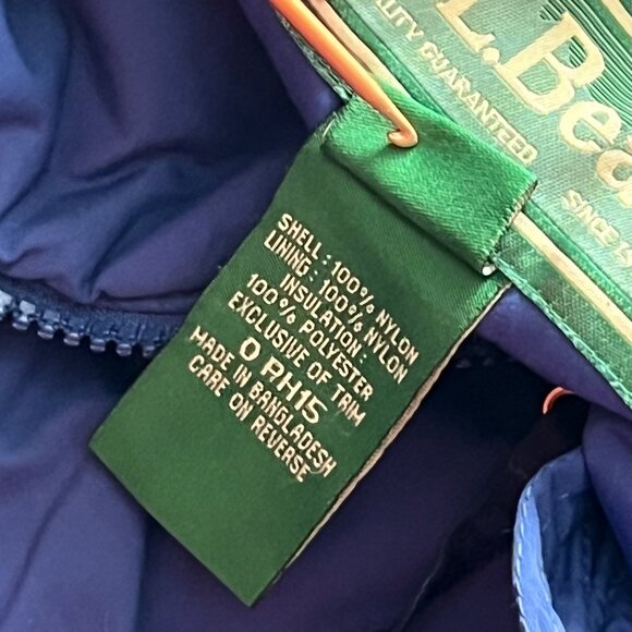 L.L. Bean Vintage Jacket Size Small Hooded Ski Outdoor Winter Snowboarding Blue - Picture 4 of 11